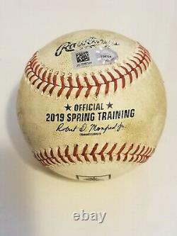 Jackie Bradley Jr Jeu D'occasion Rawlings 2019 Emrb Spring Training Baseball Mlb