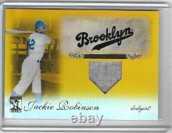 Jackie Robinson 2009 Topps Tribute Gold Game Jersey #19/25 -dodgers