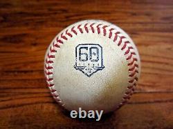Jeu De Kutter Crawford Red Sox Utilisé Strike Out Baseball 8/2/2022 Astros Logo K #57