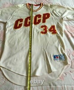 Jeu Utilisé Worn 1990 Goodwill Games Cccp Ussr Soviet Union Russia Baseball Set