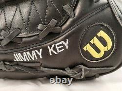 Jimmy Key New York Yankees Autographié Nom De Jeu Brodé Gants Fielders