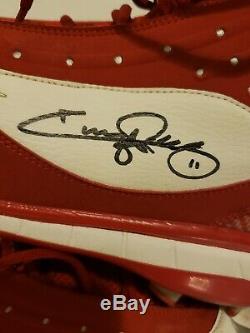Jimmy Rollins Signé Jeu Utilisé Phillies Nike Baseball Crampons Rollins Loa &