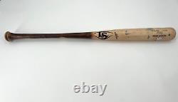 Jj Bleday Batte de baseball fissurée utilisée lors du match des Miami Marlins MLB Holo