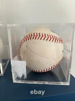 Joc Pederson - Premier match des Braves d'Atlanta - Balle de baseball utilisée lors du match du 17/07/21