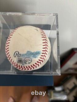 Joc Pederson - Premier match des Braves d'Atlanta - Balle de baseball utilisée lors du match du 17/07/21