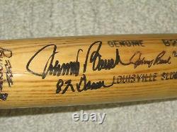 Johnny Bench Jeu De Baseball Utilisé Bat Dna Psa Certifié 1981-1982