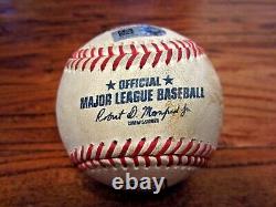 Jordan Montgomery Yankees Jeu Utilisé Strike Out Baseball 7/21/2022 Astros K #463