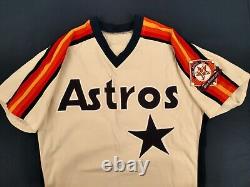 Jose Cruz 1986 Houston Astros #25 Jeu Utilisé Jersey / Numéro 25 Retraité Par Astros