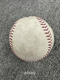 José Ramirez Cleveland Guardians - Balle de baseball utilisée en match - Coup sûr en carrière 1183 - MLB Auth