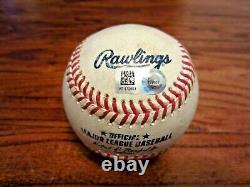 Jose Siri Astros Jeu Utilisé Single Baseball 4/8/2022 Angels 20th Ws Logo Hit #15
