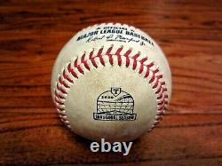 Jose Urquidy Astros Jeu Utilisé Strikeout Baseball 9/25/2020 Vs Rangers Logo K #57