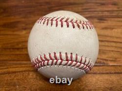 Justin Verlander Astros Balle de baseball utilisée lors du match du 7 octobre 2023 ALDS Game 1 contre les Twins