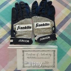 Ken Griffey Jr. 1990's Game Used Batting Baseball Gloves, Certificat & Lettre