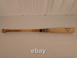 Kerry Wood Chicago Cubs 2000 Jeu Utilisé Rawlings Blue-ring Baseball Bat