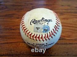 Lance Berkman Rangers Jeu Utilisé Rbi Double Baseball 4/3/2013 Vs Astros Hit #1849