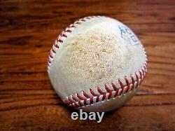 Leody Taveras Rangers Jeu Utilisé Single Baseball 8/11/2022 Culberson Hit Astros K