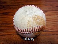Leody Taveras Rangers Jeu Utilisé Single Baseball 8/11/2022 Culberson Hit Astros K