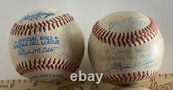 Ligue d'automne de l'Arizona Lot de 6 balles de baseball officielles utilisées lors des matchs par Stephen Cobb de Rawlings