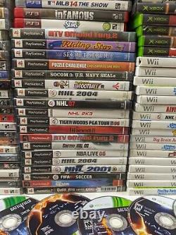 Lot De 140+ Jeux Vidéo Playstation Lot Ps2, Ps3 Ps4 Wii, Nintendo Ds, Xbox