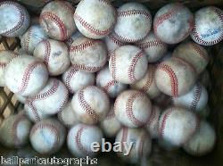 Lot De 32 Baseballs Bien Utilisés Little League Batting Fielding Pratique Hard Balls