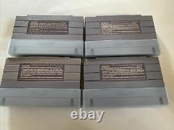 Lot De 4 Jeux Snes Boxed Cool World/ Clayfighter/ Bubsy/ Baseball