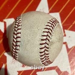 Luis Garcia 2 Manches Immaculées Balle de Baseball Utilisée Astros @ TEX 15/06/22 K