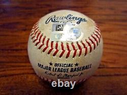 Luis Severino Yankees Jeu Utilisé Strike Out Baseball 6/30/2022 K #685 Astros Logo