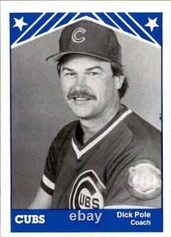 Maillot de baseball Chicago Cubs porté par Dick Pole et Steve Trout lors des matchs de la MLB 1987-1988