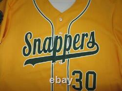 Maillot de baseball utilisé lors du match de la ligue mineure des Beloit Snappers, Wilson Oakland A's, taille 2XL, 30.