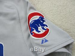 Majestic Sammy Sosa Chicago Cubs Baseball Jersey Grey Road Jeu Utilisé Publié Worn
