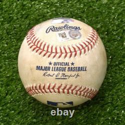 Match de baseball utilisé officiellement par la Major League Rawlings Blue Jays contre les Yankees le 05-01-17