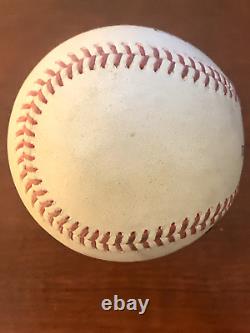 Match de l'ALCS 2022 utilisé par Alex Bregman, Balle de Baseball avec le Hologramme de la MLB le 19/10/2022, Astros de Houston.
