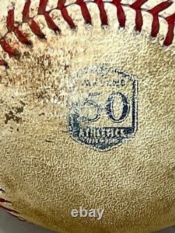 Matt Chapman 80th Career Hit Game-used Oakland A's 50th Logo Mlb Baseball 4/5/18