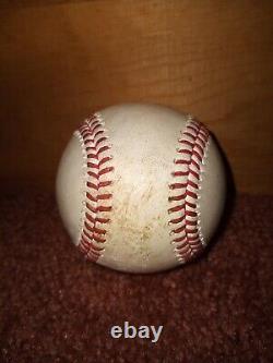 Matt Olson (rbi Double Carrière Hit #619) Mlb Jeu De Baseball Usagé 8/5/22 Vs Mets
