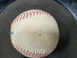 Max Scherzer Jeu Utilisé Pitched Baseball 4/6/2013 Yankees At Tigres Mlb #ek352592