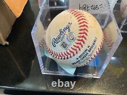 Mike Trout a signé / inscrit 300TH HR Jeu Utilisé Ballon MLB Holo / MLB authentique