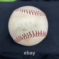 Mike Trout a utilisé le jeu 2013 1er jour d'ouverture Logo Baseball PID MLB Holo