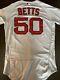 Mookie Betts 2019 #50 Game Used Jersey (red Sox) Mlb Authentifié