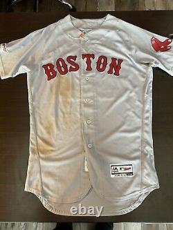 Mookie Betts 2019 #50 Game Used Jersey (red Sox) Mlb Authentifié