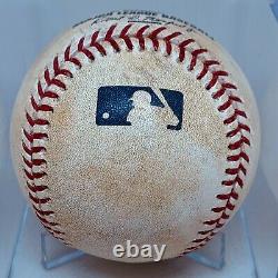 Mookie Betts Single Hit #595 Mlb Holo Jeu De Baseball Utilisé Red Sox 9/15/17 Dodgers