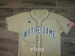 Notre Dame Fighting Irish Game Utilisé Ncaa Baseball Jersey Cousu Adidas 44 2011 L