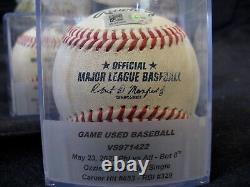 Ozzie Albies Baseball utilisé lors du match RBI Single Hit #653 de sa carrière Braves 23/05/22