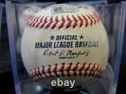 Ozzie Albies Baseball utilisé lors du match RBI Single Hit #653 de sa carrière Braves 23/05/22
