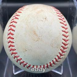 Pete Alonso Battement en carrière numéro 224 Balle de baseball utilisée lors du match MLB Mets du 1er mai 2021 All-Star.