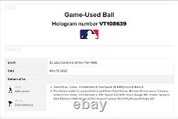 Pete Alonso des New York Mets 2022 RBI Single MLB Game Used Baseball 19/05/2022