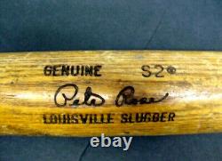 Pete Rose Baseball Bat Louisville Slugger Powerized S2 Jeu Fissuré Utilisé
