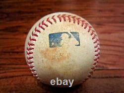 Prince Fielder Brewers Jeu Utilisé Rbi Double Baseball 8/6/2011 Hit #945 Vs Astros