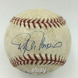 Rafael Palmeiro Jeu Signé Texas Utilisé Battre Un Record Home Run # 25 Baseball