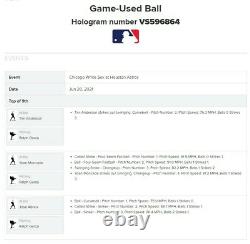 Ralph Garza Astros Jeu Utilisé Deux Strikeout Baseball 6/20/2021 K #5 & 6 Moncada