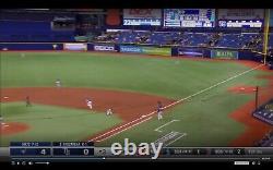 Randy Arozarena Jeu De Baseball Utilisé Carrière Unique Hit #44 Blue Jays Rays 4/23/21